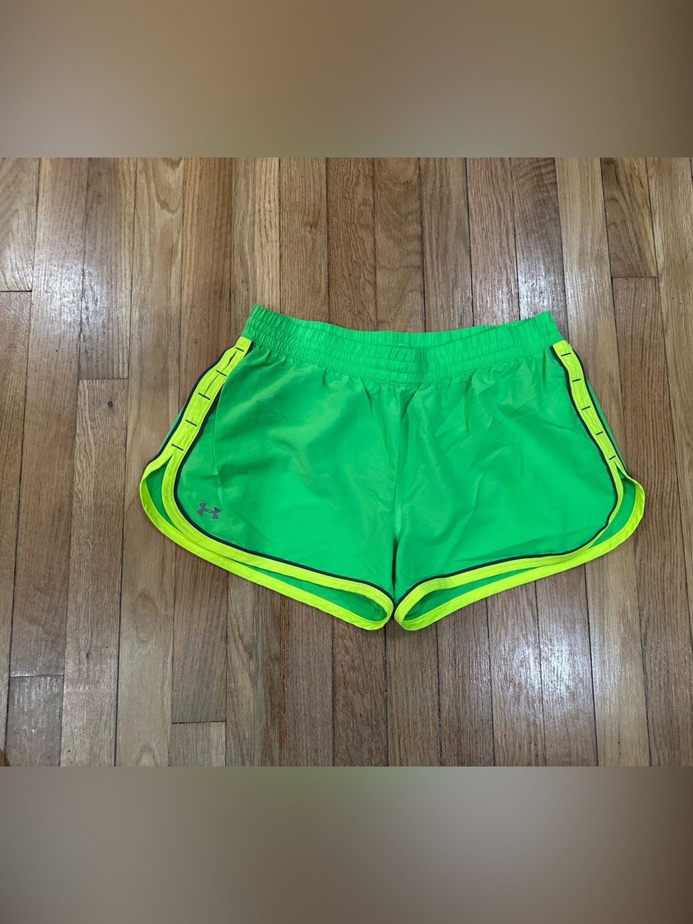 Under Armour Women's Neon Green Running Shorts